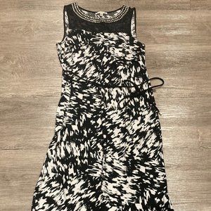 Studio One white black maxi dress